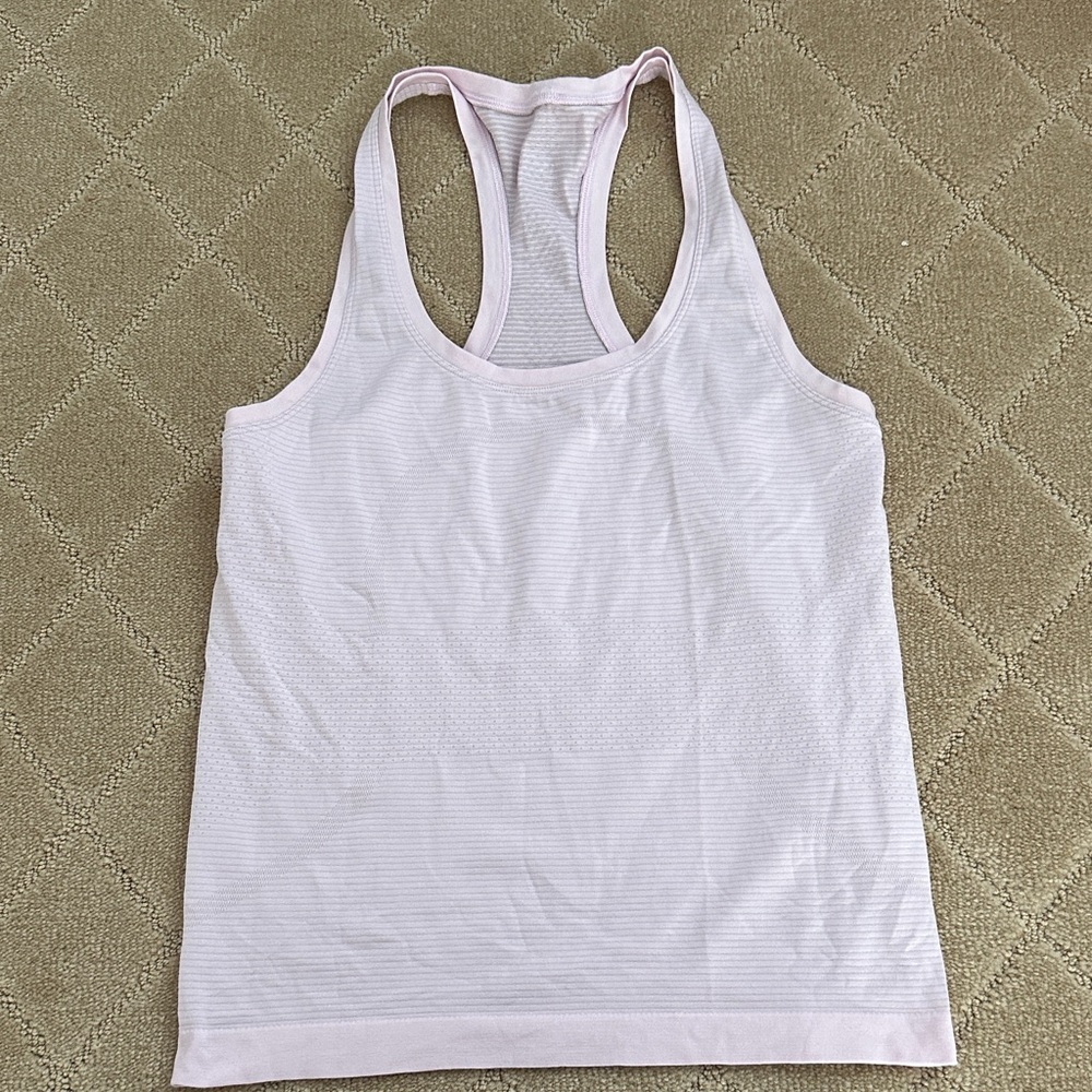 Lululemon Athletica Light Pink Tank Top